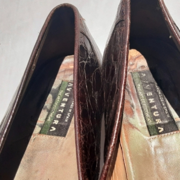 Avventura  Crocodile Skin Embossed Men's Loafers - Picture 6 of 7